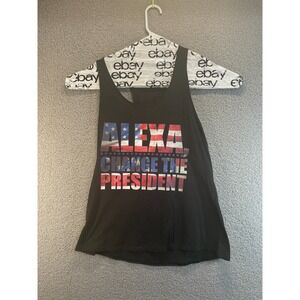 Alexa Change The President Funny Quote Humor Tank Top, Size L‎